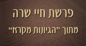 פרשת חיי-שרה | מתוך הגיונות מקרא - ישראל אלדד
